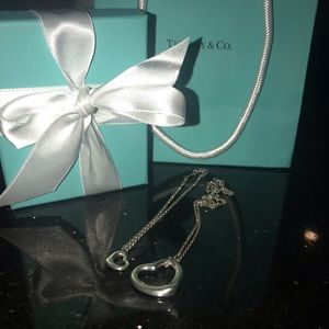 Tiffany Open Heart Bracelet and Matching Necklace